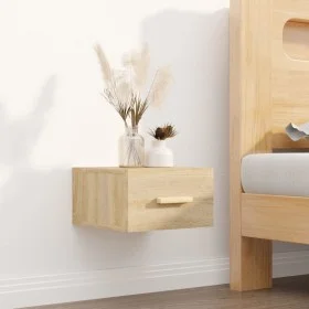 Mesita de noche de pared color roble Sonoma 35x35x20 cm de vidaXL, Mesitas de noche - Ref: Foro24-812840, Precio: 27,45 €, De...