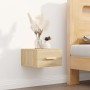 Mesita de noche de pared color roble Sonoma 35x35x20 cm de vidaXL, Mesitas de noche - Ref: Foro24-812840, Precio: 27,83 €, De...