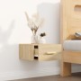 Mesita de noche de pared color roble Sonoma 35x35x20 cm de vidaXL, Mesitas de noche - Ref: Foro24-812840, Precio: 27,83 €, De...
