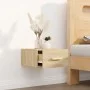 Sonoma oak wall bedside table 35x35x20 cm by vidaXL, Nightstands - Ref: Foro24-812840, Price: 27,45 €, Discount: %