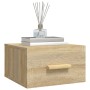 Mesita de noche de pared color roble Sonoma 35x35x20 cm de vidaXL, Mesitas de noche - Ref: Foro24-812840, Precio: 27,83 €, De...