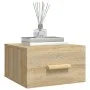 Sonoma oak wall bedside table 35x35x20 cm by vidaXL, Nightstands - Ref: Foro24-812840, Price: 27,45 €, Discount: %