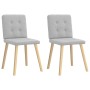 Sillas de comedor 2 uds tela gris nube en Sillas de comedor | Comprar online en Foru.es