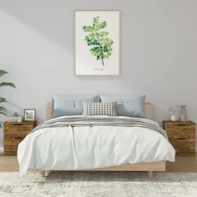 Nightstands 2 pcs smoked oak plywood by vidaXL, Nightstands - Ref: Foro24-817034, Price: 58,76 €, Discount: %