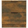 Mesitas de noche 2 uds madera contrachapada color roble ahumado de vidaXL, Mesitas de noche - Ref: Foro24-817034, Precio: 59,...