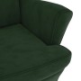 Sillón de terciopelo verde oscuro de vidaXL, Sillones - Ref: Foro24-324061, Precio: 228,93 €, Descuento: %