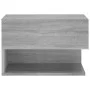 Mesita de noche de pared 2 uds color gris Sonoma de vidaXL, Mesitas de noche - Ref: Foro24-816949, Precio: 67,83 €, Descuento: %