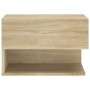 Mesita de noche de pared 2 unidades color roble Sonoma de vidaXL, Mesitas de noche - Ref: Foro24-810960, Precio: 49,62 €, Des...