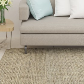 Alfombra de sisal natural verde 66x350 cm en Alfombras | Comprar online en Foru.es