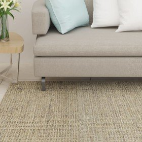 Alfombra de sisal natural verde 66x350 cm en Alfombras | Comprar online en Foru.es