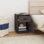 Mesita de noche madera maciza de pino gris 40x34x55 cm de vidaXL, Mesitas de noche - Ref: Foro24-818309, Precio: 50,60 €, Des...