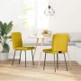 Sillas de comedor 2 unidades terciopelo amarillo en Sillas de comedor | Comprar online en Foru.es