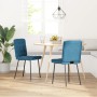 Sillas de comedor 2 unidades terciopelo azul en Sillas de comedor | Comprar online en Foru.es
