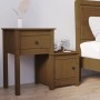 Mesita de noche madera maciza pino marrón miel 79,5x38x65,5 cm de vidaXL, Mesitas de noche - Ref: Foro24-814545, Precio: 61,5...