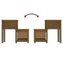 Mesita de noche madera maciza pino marrón miel 79,5x38x65,5 cm de vidaXL, Mesitas de noche - Ref: Foro24-814545, Precio: 61,5...