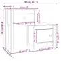 Mesita de noche madera maciza pino marrón miel 79,5x38x65,5 cm de vidaXL, Mesitas de noche - Ref: Foro24-814545, Precio: 61,5...