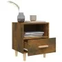 Mesita de noche color roble ahumado 40x35x47 cm de vidaXL, Mesitas de noche - Ref: Foro24-817297, Precio: 32,46 €, Descuento: %