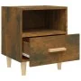 Mesita de noche color roble ahumado 40x35x47 cm de vidaXL, Mesitas de noche - Ref: Foro24-817297, Precio: 32,46 €, Descuento: %