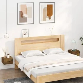 Mesitas de noche de pared 2 uds roble ahumado 35x35x20 cm de vidaXL, Mesitas de noche - Ref: Foro24-817580, Precio: 54,10 €, ...