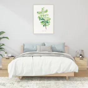 Mesitas de noche 2 unidades color roble Sonoma 40x39x40 cm de vidaXL, Mesitas de noche - Ref: Foro24-811203, Precio: 56,49 €,...