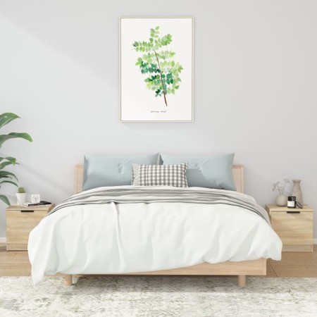 Mesitas de noche 2 unidades color roble Sonoma 40x39x40 cm de vidaXL, Mesitas de noche - Ref: Foro24-811203, Precio: 57,20 €,...