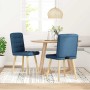 Sillas de comedor 2 unidades tela azul en Sillas de comedor | Comprar online en Foru.es