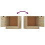 Mesitas de noche 2 unidades color roble Sonoma 40x39x40 cm de vidaXL, Mesitas de noche - Ref: Foro24-811203, Precio: 57,20 €,...