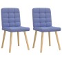 Sillas de comedor 2 uds tela azul jeans en Sillas de comedor | Comprar online en Foru.es