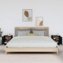 Mesitas de noche 2 uds madera maciza de pino negro 40x34x45 cm de vidaXL, Mesitas de noche - Ref: Foro24-818284, Precio: 64,2...