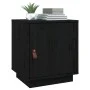 Bedside tables 2 pcs solid black pine wood 40x34x45 cm by vidaXL, Nightstands - Ref: Foro24-818284, Price: 64,25 €, Discount: %