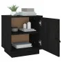 Bedside tables 2 pcs solid black pine wood 40x34x45 cm by vidaXL, Nightstands - Ref: Foro24-818284, Price: 64,25 €, Discount: %