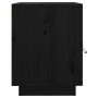 Mesitas de noche 2 uds madera maciza de pino negro 40x34x45 cm de vidaXL, Mesitas de noche - Ref: Foro24-818284, Precio: 64,2...