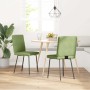 Sillas de comedor 2 unidades terciopelo verde claro en Sillas de comedor | Comprar online en Foru.es