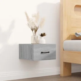 Mesita de noche de pared color gris Sonoma 35x35x20 cm de vidaXL, Mesitas de noche - Ref: Foro24-817581, Precio: 27,54 €, Des...