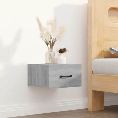 Mesita de noche de pared color gris Sonoma 35x35x20 cm de vidaXL, Mesitas de noche - Ref: Foro24-817581, Precio: 27,54 €, Des...