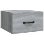 Mesita de noche de pared color gris Sonoma 35x35x20 cm de vidaXL, Mesitas de noche - Ref: Foro24-817581, Precio: 28,07 €, Des...