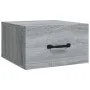Mesita de noche de pared color gris Sonoma 35x35x20 cm de vidaXL, Mesitas de noche - Ref: Foro24-817581, Precio: 27,54 €, Des...
