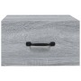 Mesita de noche de pared color gris Sonoma 35x35x20 cm de vidaXL, Mesitas de noche - Ref: Foro24-817581, Precio: 28,07 €, Des...