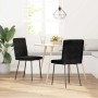 Sillas de comedor 2 unidades terciopelo negro en Sillas de comedor | Comprar online en Foru.es