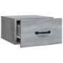 Mesita de noche de pared color gris Sonoma 35x35x20 cm de vidaXL, Mesitas de noche - Ref: Foro24-817581, Precio: 28,07 €, Des...