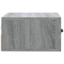 Mesita de noche de pared color gris Sonoma 35x35x20 cm de vidaXL, Mesitas de noche - Ref: Foro24-817581, Precio: 28,07 €, Des...