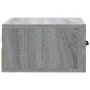Mesita de noche de pared color gris Sonoma 35x35x20 cm de vidaXL, Mesitas de noche - Ref: Foro24-817581, Precio: 27,54 €, Des...