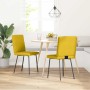 Sillas de comedor 2 unidades terciopelo amarillo en Sillas de comedor | Comprar online en Foru.es