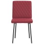 Sillas de comedor 2 unidades cuero sintético rojo tinto en Sillas de comedor | Comprar online en Foru.es