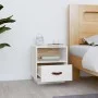 Mesita de noche madera maciza de pino blanca 40x34x45 cm de vidaXL, Mesitas de noche - Ref: Foro24-818297, Precio: 56,35 €, D...