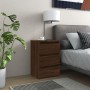 Mesita de noche madera contrachapada roble marrón 40x35x62,5 cm de vidaXL, Mesitas de noche - Ref: Foro24-815175, Precio: 65,...