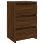 Mesita de noche madera contrachapada roble marrón 40x35x62,5 cm de vidaXL, Mesitas de noche - Ref: Foro24-815175, Precio: 65,...