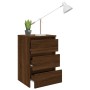 Mesita de noche madera contrachapada roble marrón 40x35x62,5 cm de vidaXL, Mesitas de noche - Ref: Foro24-815175, Precio: 65,...