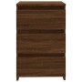 Mesita de noche madera contrachapada roble marrón 40x35x62,5 cm de vidaXL, Mesitas de noche - Ref: Foro24-815175, Precio: 65,...