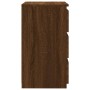 Mesita de noche madera contrachapada roble marrón 40x35x62,5 cm de vidaXL, Mesitas de noche - Ref: Foro24-815175, Precio: 65,...